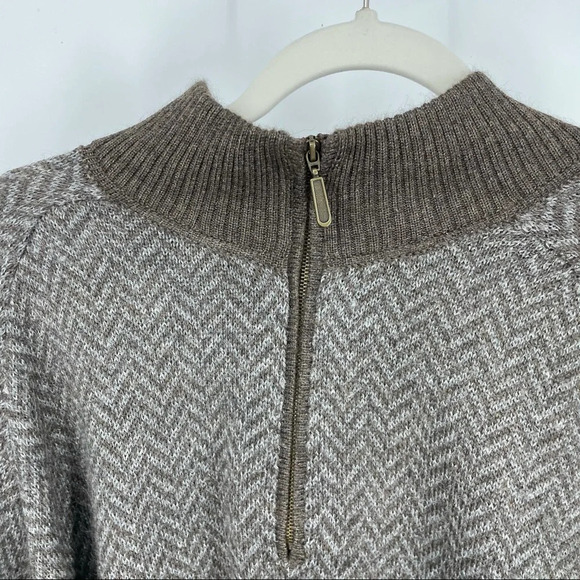 Peruvian Connection wool men’s sweater 1/4 zip Xxl - Picture 1 of 5